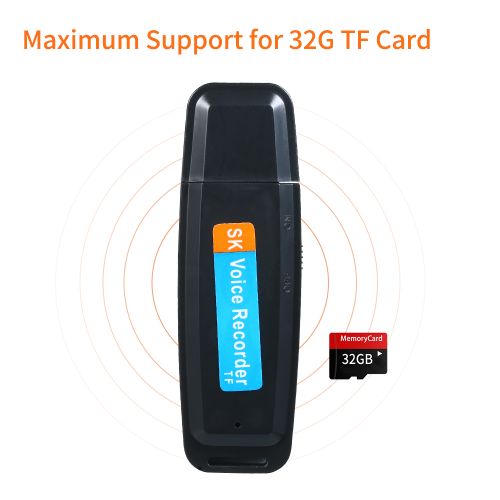 Mini Portable USB Voice Recorder Rechargeable U-Disk