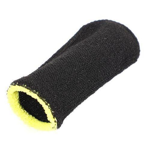 18Pin Carbon Fiber Finger Sleeves for PUBG Mobile Games Press Screen Finger Sleeves,Black  Yellow24 Pcs