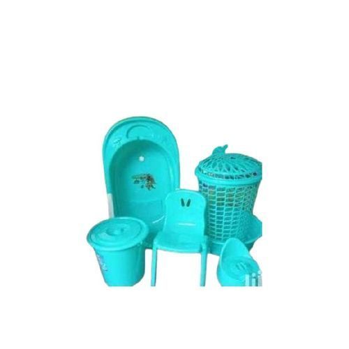 6 In 1 Baby Bath Set, Light Blue