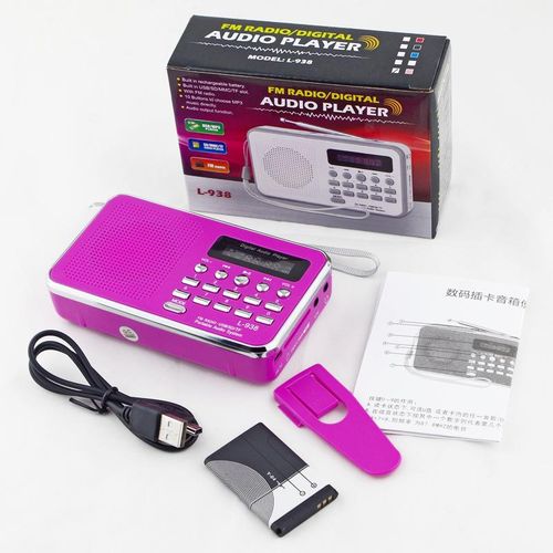 Rechargeable mini portable music and opera card player for the elderly, sound system, small gift