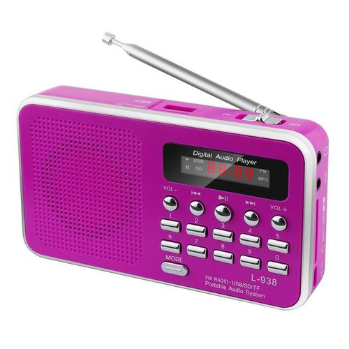 Rechargeable mini portable music and opera card player for the elderly, sound system, small gift