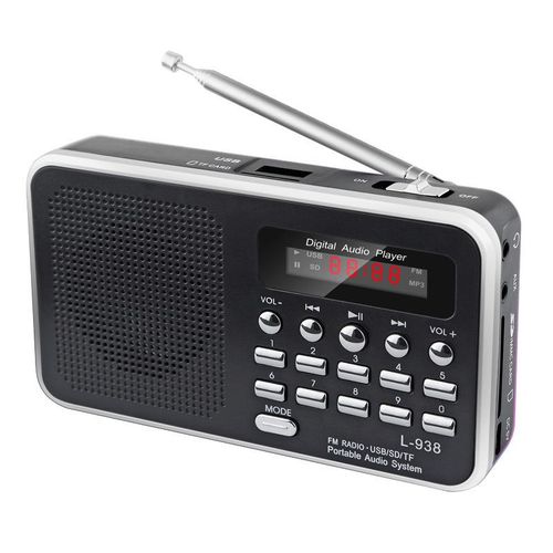 Rechargeable mini portable music and opera card player for the elderly, sound system, small gift
