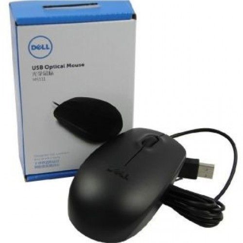 DELL Optical USB Wired 3-Button  Mouse - Black