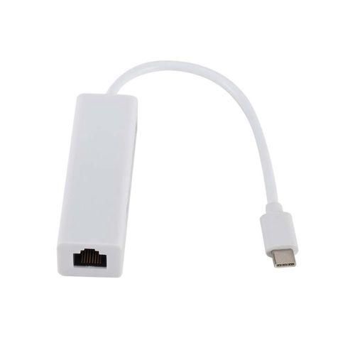915 Generation TYPEC TO USB20 100GbE Network Card Hub Lan Rj45 Ethernet Network Adapter 3 Port USB 20
