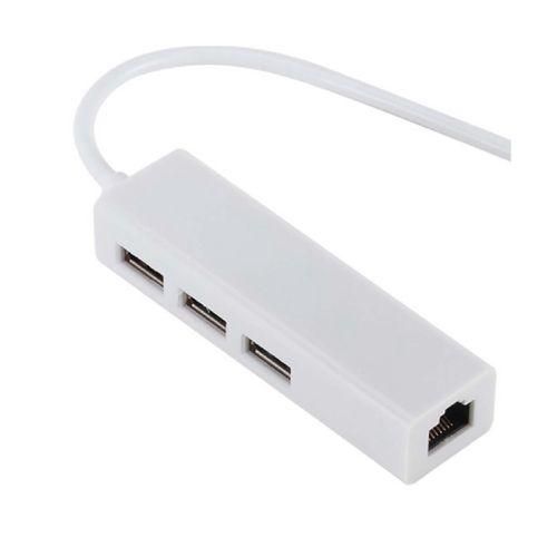 915 Generation TYPEC TO USB20 100GbE Network Card Hub Lan Rj45 Ethernet Network Adapter 3 Port USB 20