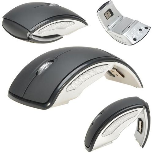 2.4ghz Wireless Foldable Folding Optical Mouse - Color May Vary