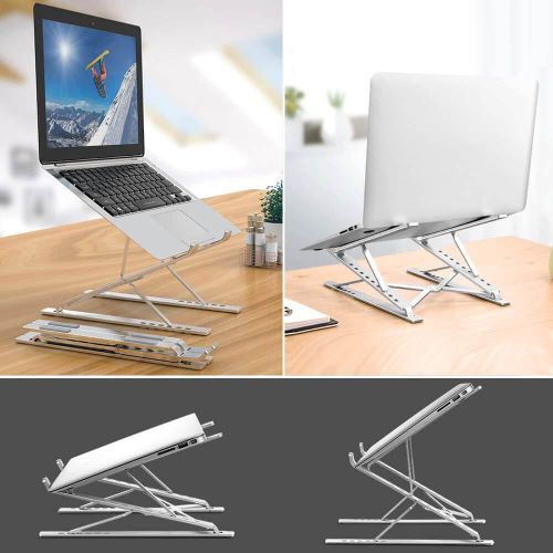 Metal Foldable Adjustable Stand For Laptop and Tablets