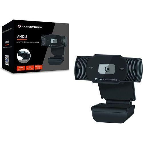 AMDIS Webcam 1080P Full HD Computer Camera with Microphone, Conference