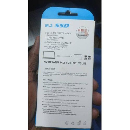 M2 NVMe /SATA SSD Case 10Gbps HDD Box M2 NVME NGFF SSD to USB 31 Enclosure Dual Protocol Type-A to Type-C for M2 SSD
