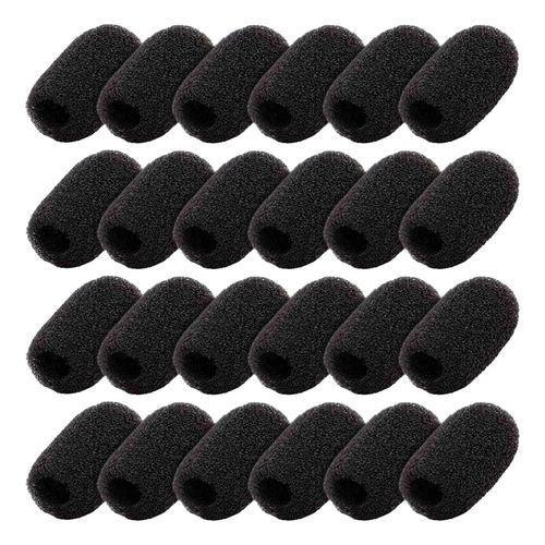 24Pack Mini Foam Windscreen Lapel Headset Microphone Sponge