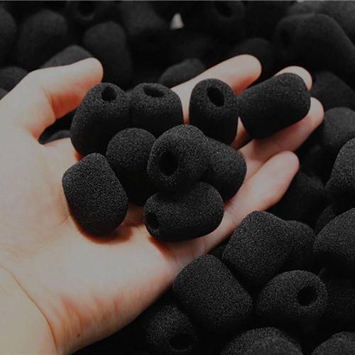 24Pack Mini Foam Windscreen Lapel Headset Microphone Sponge