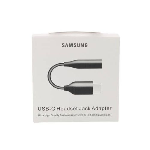 USB HUB Samsung Type C To Earphone Connector Jack Adapter-black