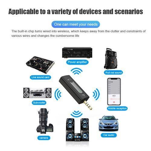 Wireless 3.5mm Lavalier Lapel Microphones Condenser Recording Mic