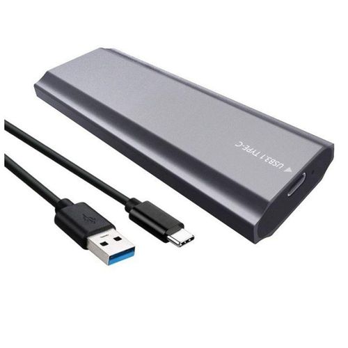 2 in 1 Dual Protocol M2 SSD Case NVME Enclosure M.2 To USB Type C 3.1 SSD Adapter For NVME+ SSD Disk Box M.2 SSD Case