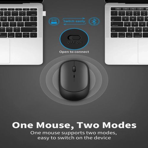 Genetic Bluetooth 4.0 + USB Rechargeable Two Modes Wireless Mouse Gamer Mouse for MacBook PC iPad Laptop
