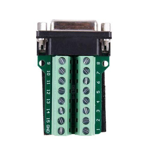 DB15 DSUB VGA 15pin Female Adapter Jack Terminal Breakout PCB Board