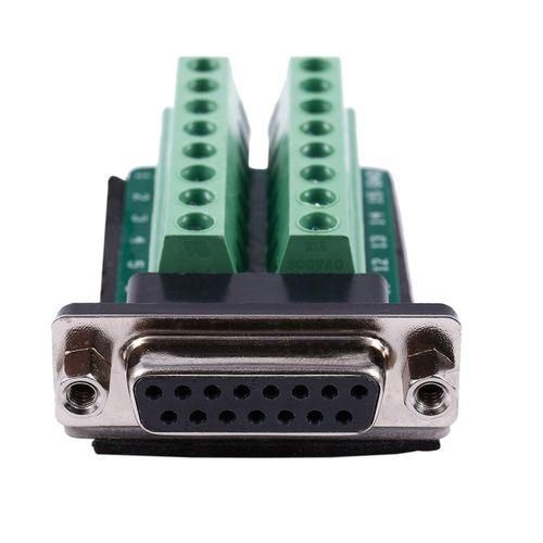 DB15 DSUB VGA 15pin Female Adapter Jack Terminal Breakout PCB Board