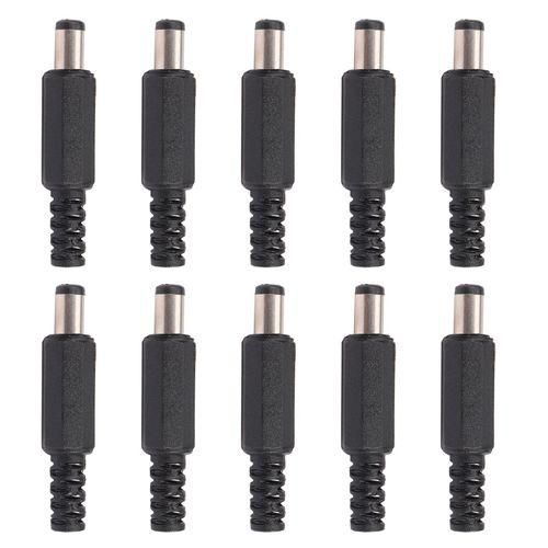 915 Generation 10pcs 5.5x2.1mm Male Solder Dc Barrel Tip Plug Jack