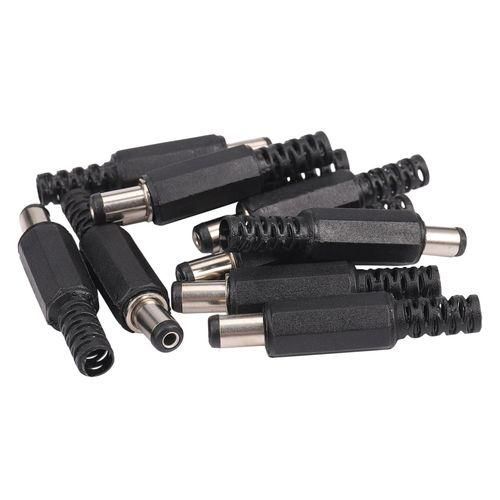 915 Generation 10pcs 5.5x2.1mm Male Solder Dc Barrel Tip Plug Jack
