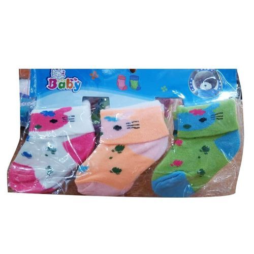 6 Baby Wash Cloths,3pairs Socks And 1 Plastic Bib/Colors Vary-Multicolor