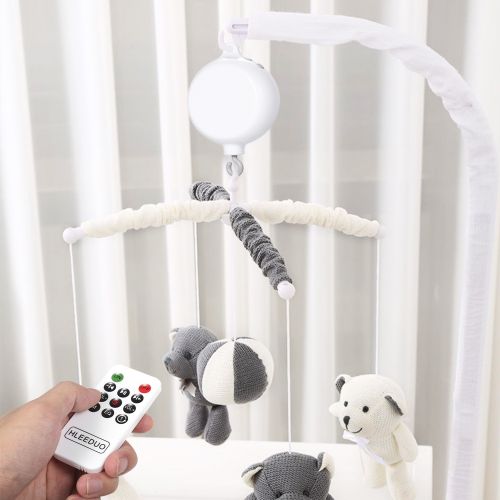Rotary Baby Crib Bed Toy Musical Mobiles 35 Songs Music Box
