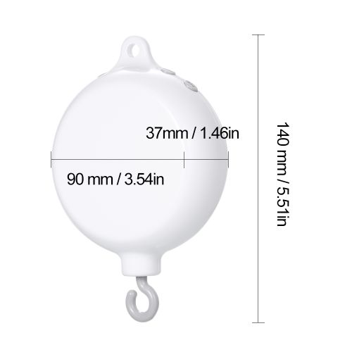 Rotary Baby Crib Bed Toy Musical Mobiles 35 Songs Music Box