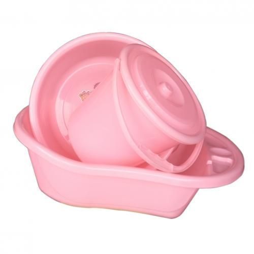 Bundle Of Baby Basin 20 Litre, Basin With Bucket, 20 Litres- Pink