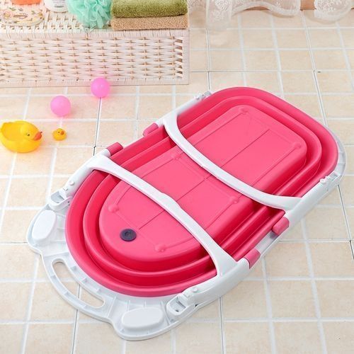 Latest Baby Folding Bathtub Basin - Pink