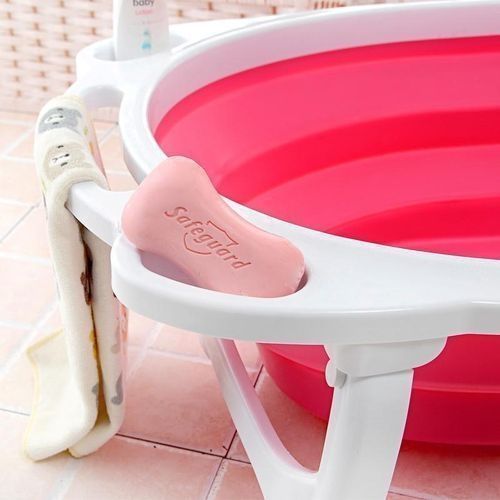 Latest Baby Folding Bathtub Basin - Pink