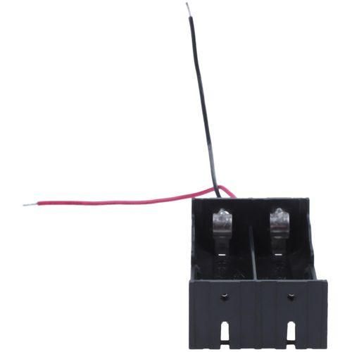 Plastic 2 x 3.7 V 18650 Battery Holder Case Black