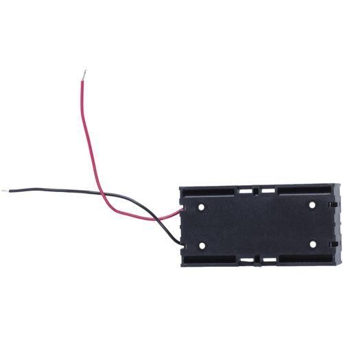 Plastic 2 x 3.7 V 18650 Battery Holder Case Black