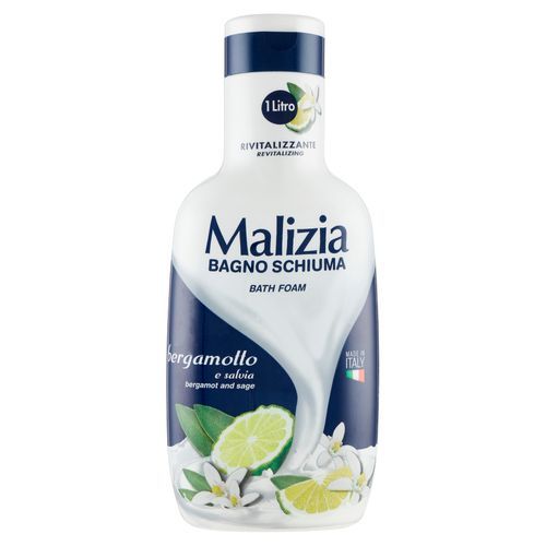Malizia Bubble Bath Foam Bergamot And Sage 1000ml