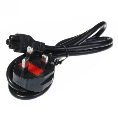 3 Pin Laptop Notebook Adapter Power Cord Cable - Black