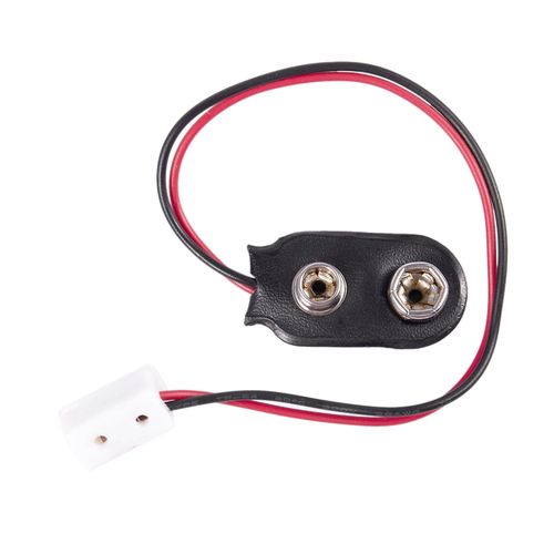 Miniature 9V Battery Connector w/ Wire and Single Recep