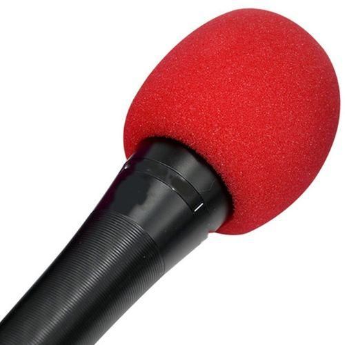 5 Pcs Solid Color NonDisposable Microphone Dust Cover Thick