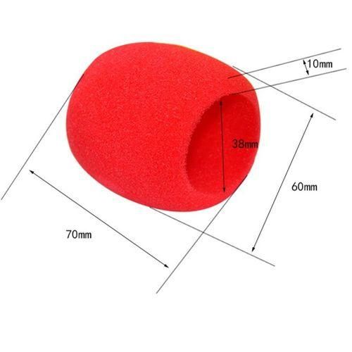 5 Pcs Solid Color NonDisposable Microphone Dust Cover Thick