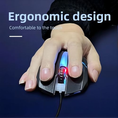 Wired Mouse RGB Gaming Ergoomic Optical Computer Mouse