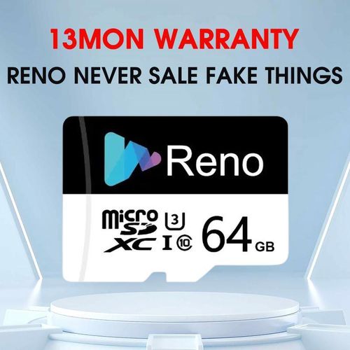 RENO True U3 64GB Storage Card  Micro Memory Card SD  Card TF Card  Not Flash Disk