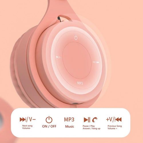 Headphones Kids Wireless Bluetooth Earphones Stereo Foldable Helmets Gaming Headsets Over-ear Headphones for Android ios