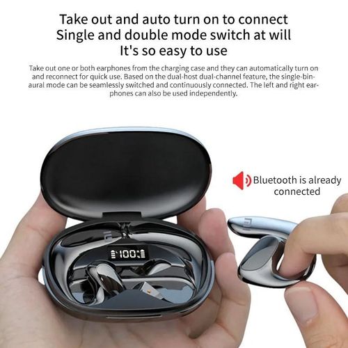 Wireless Earphones Xiaomi Mijia S900 Bluetooth Headphones Bone Conduction Sports 9D Hifi Stereo Earbuds Headset With Microphone