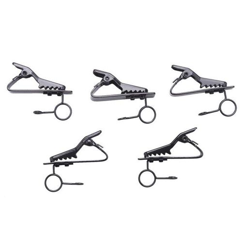 915 Generation 5 Pcs Ring Mini 7.5 mm Microphone Clip Holder Tie Clip