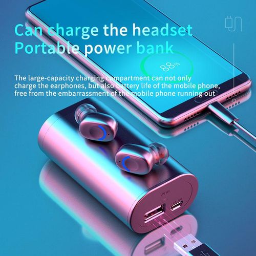 A20 Bluetooth Earphone Outdoor Sports Wireless Headset 5.2 With Charging Bin Power Display Touch Control Headphone Earbuds