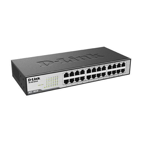 D-Link DES-1024D 24 Port 10/100Mbps Desktop Switch-Black