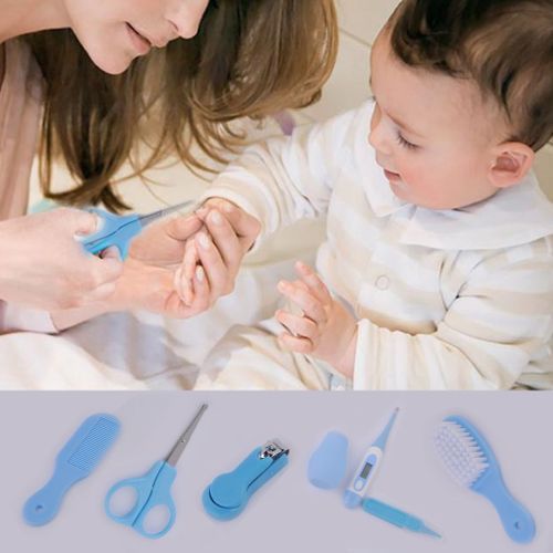 8 Pcs Newborn Baby Health Safety Scissors Medicine Feeder Grooming Kit Set