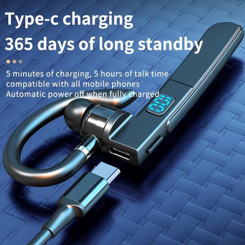 Wireless Headphones Bluetooth Earphones With Microphone Handsfree Noise Canceling Headset For Talking Business Driving Audifonos