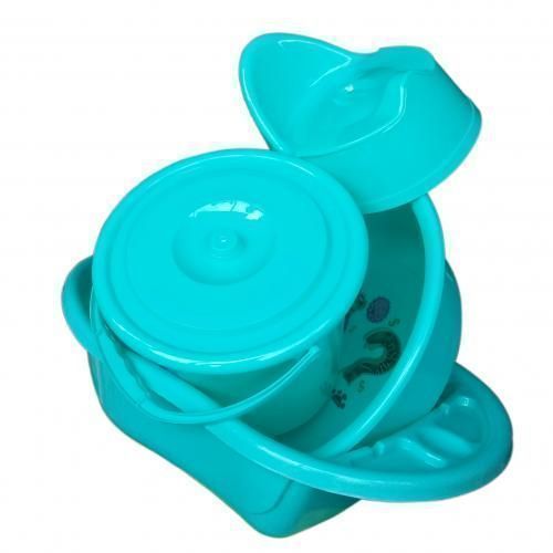 Bundle Of Baby Basin 20L Bucket 20L Basin with Potty - Blue