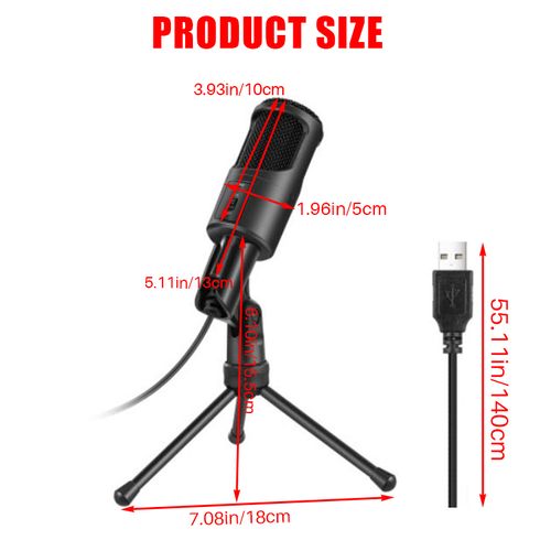 USB Microphone,Condenser Microphone for Computer PC Mic with