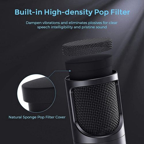 USB Microphone,Condenser Microphone for Computer PC Mic with
