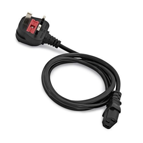 3 Pin AC Laptop Power Cord Adapter Cable Supply PC Desktop - Black