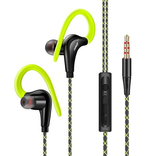 Fonge Ear Hook Sport Earphone Super Bass Sweatproof Stereo Headset Sport Headphone for Huawei Galaxy s6 smart phone